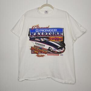Vintage Pioneer Keystone Nationals Winston Drag Racing White SIngle
